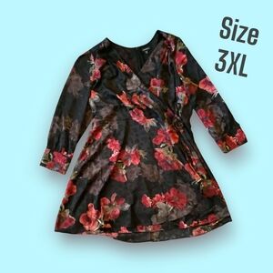 NWOT Le Château cocktail dress black and red plus size 3XL